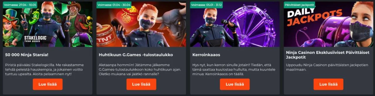Ninja Casino Bonus